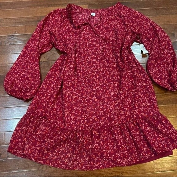 Old Navy Georgette ruffle swing dress size large NWT - Picture 5 of 13